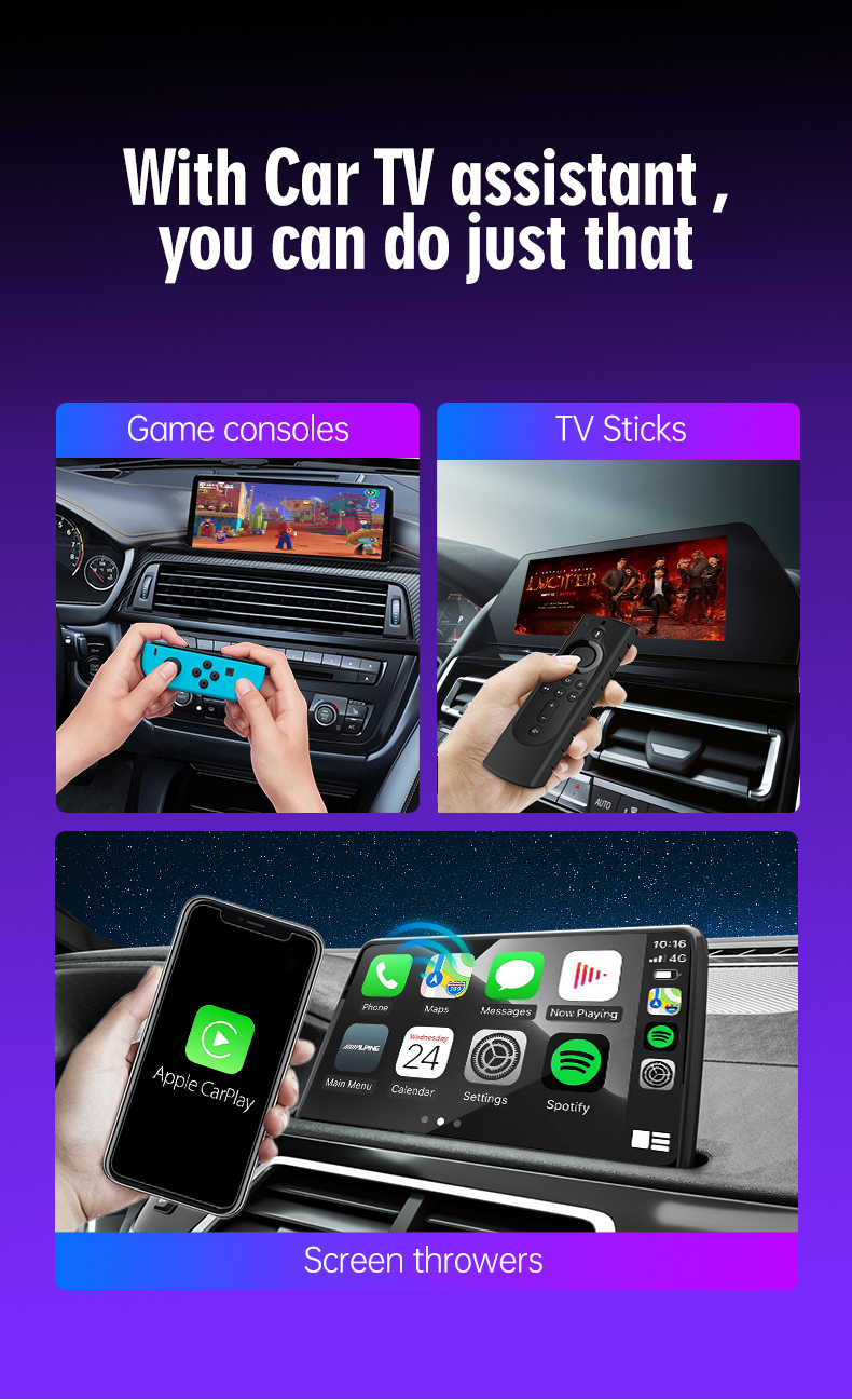 K3H Carplay Converter Box with USB HD-PORT