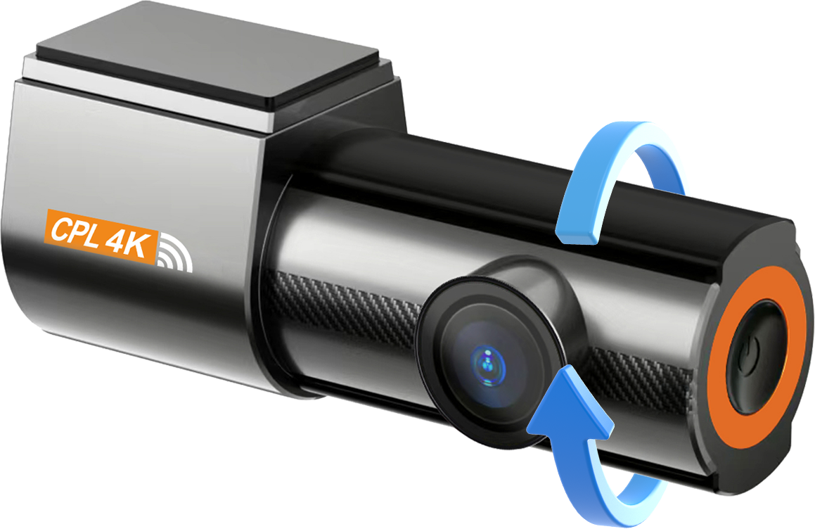 MG9 Lipstick Machine Recorder Driving Recorder Car Black Box WiFi Single Camera 4K IPS Screen 180 Angle Dash Cam