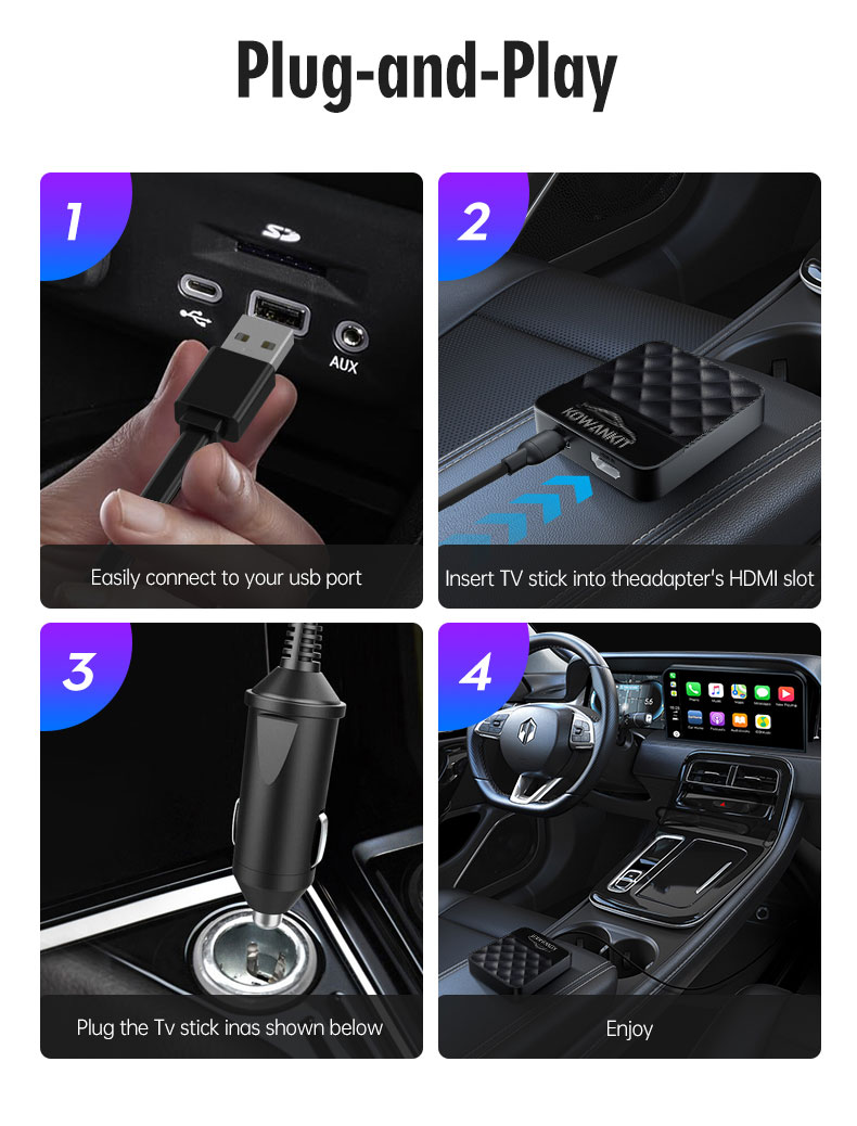 Kowankit K6H HDMI-IN Port Carplay Box