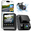 Hot Selling Black Car Dashboard Camera Dual Lens Full HD 4K Video Recorder with High Quality WIFI Function Vehicle Camera