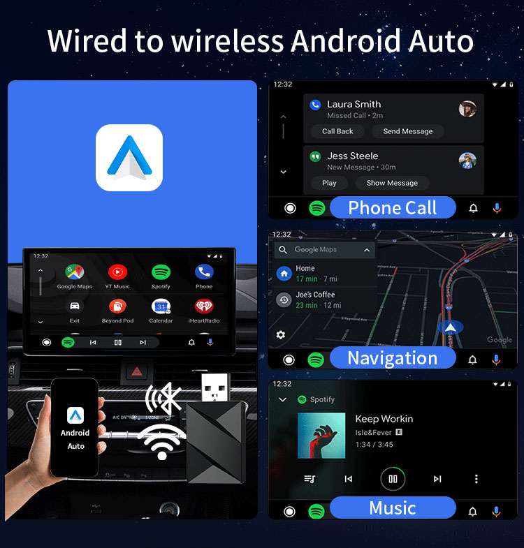 Kowankit K1 Adapter Dongle for Carplay & Android Auto