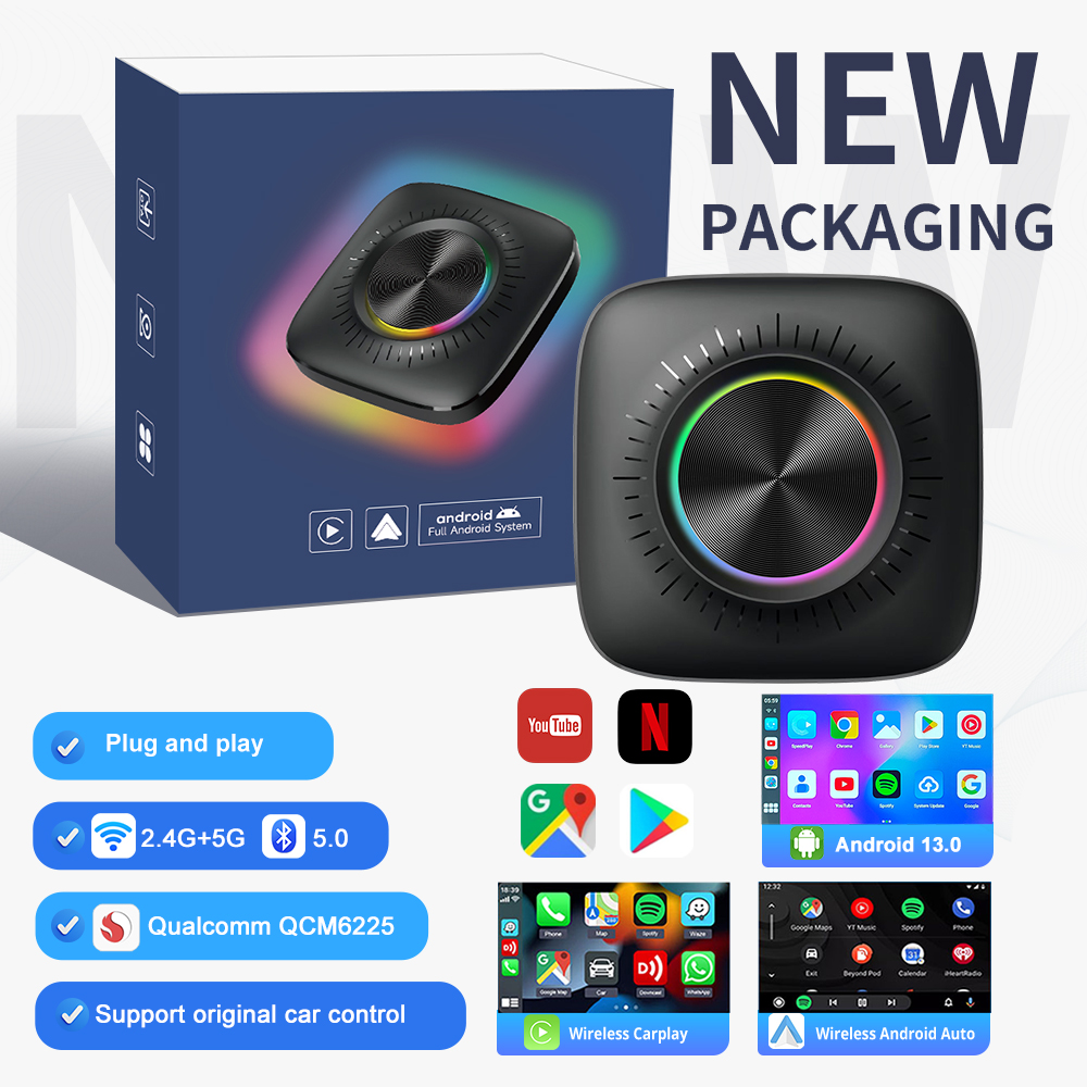 Kowankit KBOX-LED Android OS Sim WIFI & Card Network Carplay Box