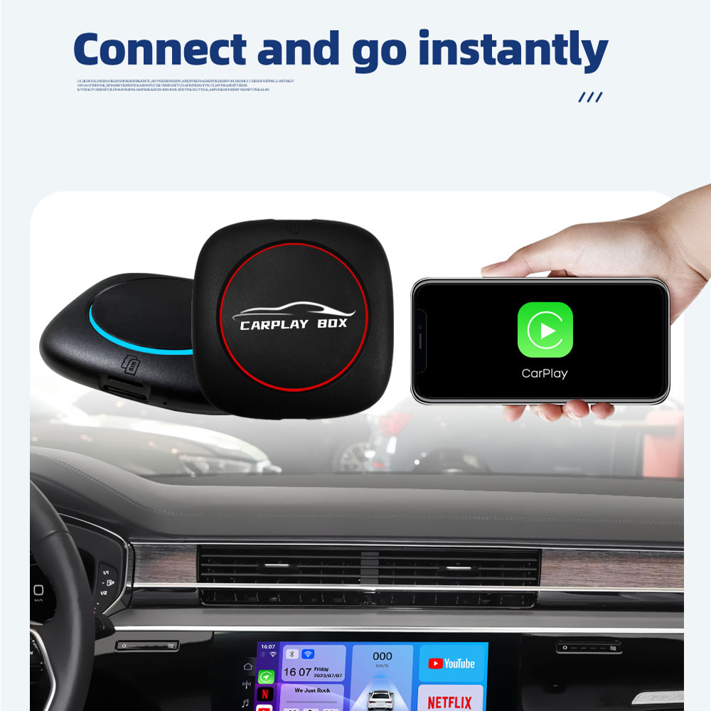 T60A Carplay Ai Box Android 11 4GB + 64GB SIM card carplay box