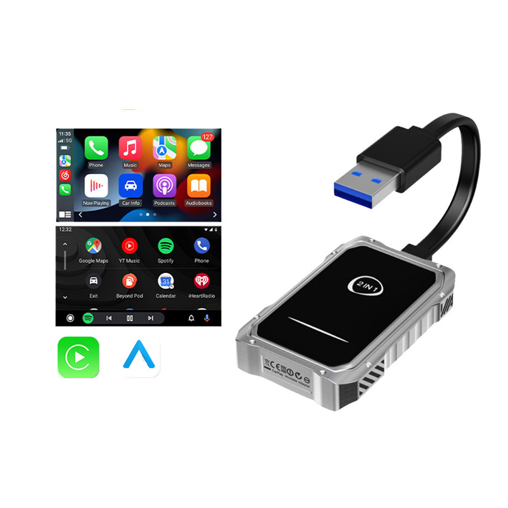 K8 Carplay Converter Box 2 in 1 Aluminum Alloy Shell