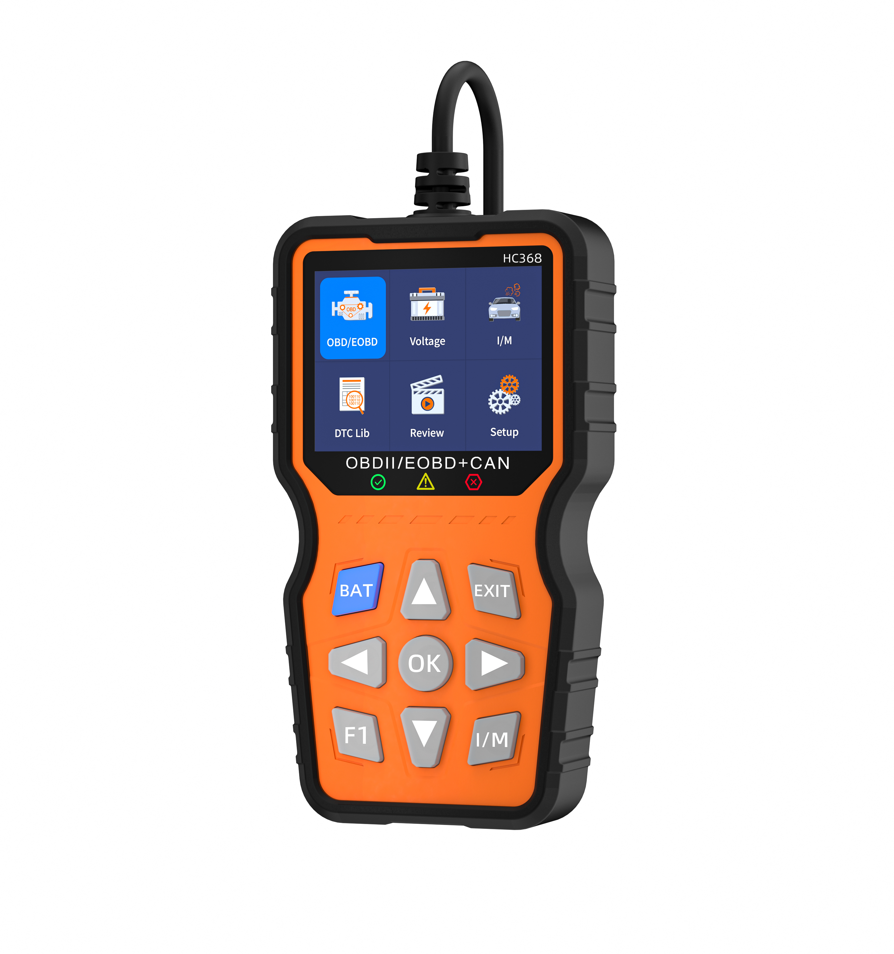 HC368 Pro Engine Fault Code Reader Check Engine Light Diagnostic Scan Tool for OBD Il Fault Detection Battery Performance test