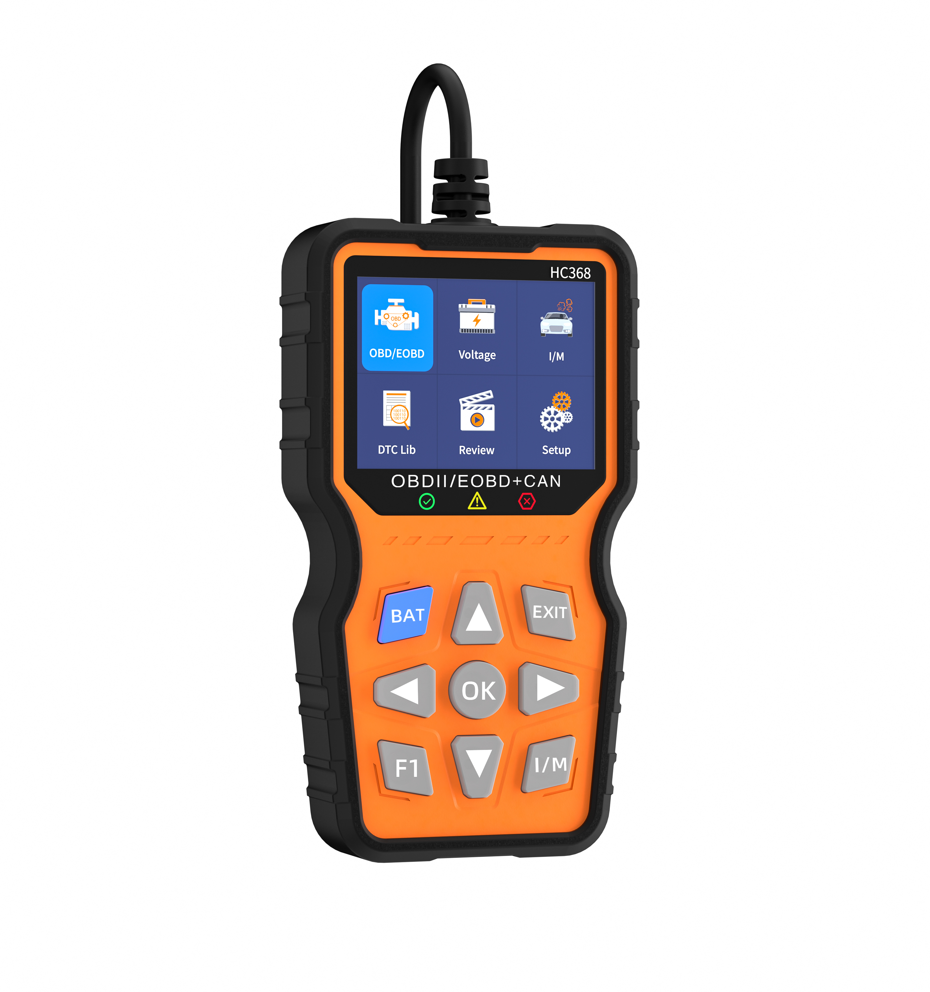 HC368 Pro Engine Fault Code Reader Check Engine Light Diagnostic Scan Tool for OBD Il Fault Detection Battery Performance test