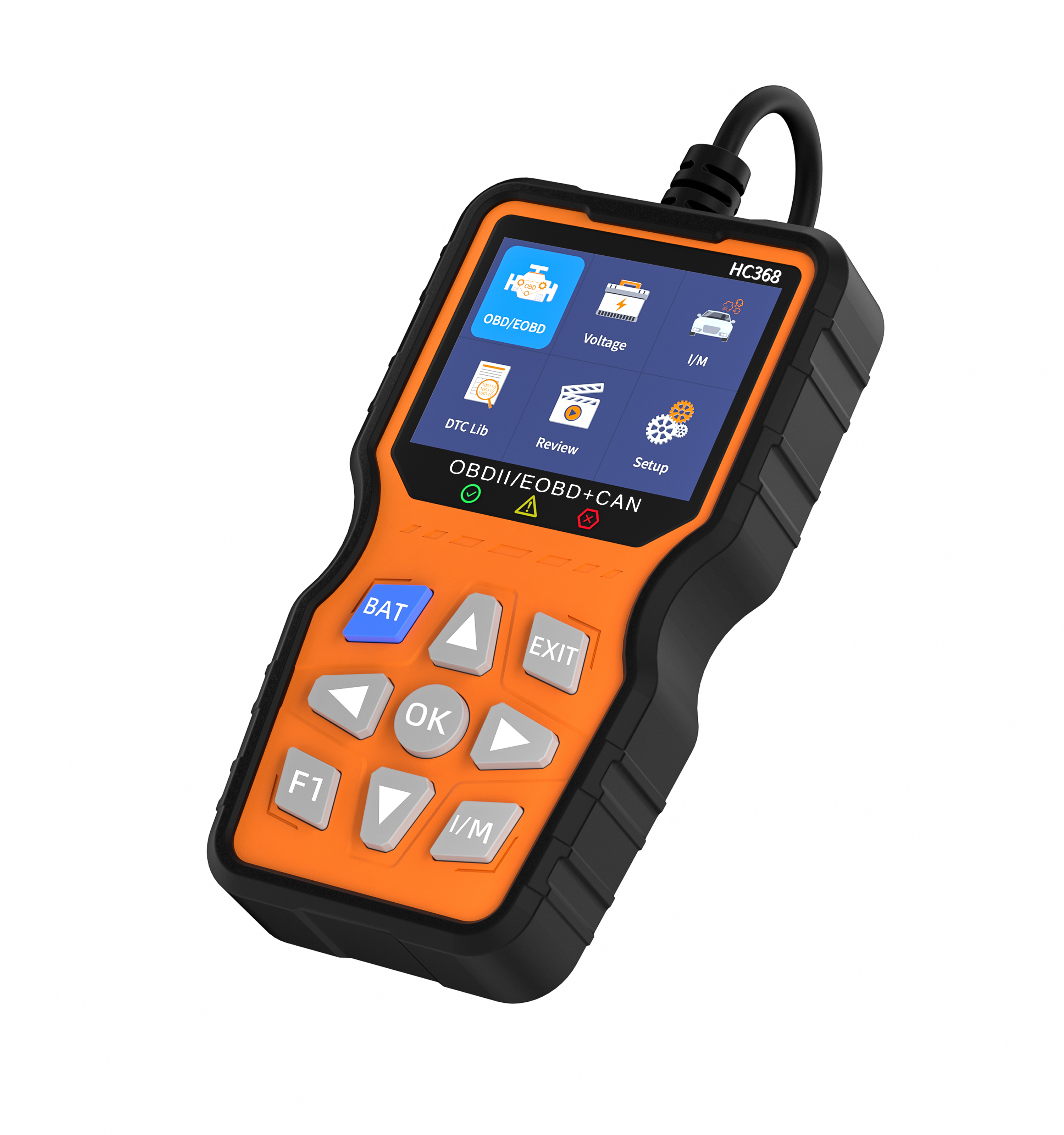 HC368 Pro Engine Fault Code Reader Check Engine Light Diagnostic Scan Tool for OBD Il Fault Detection Battery Performance test