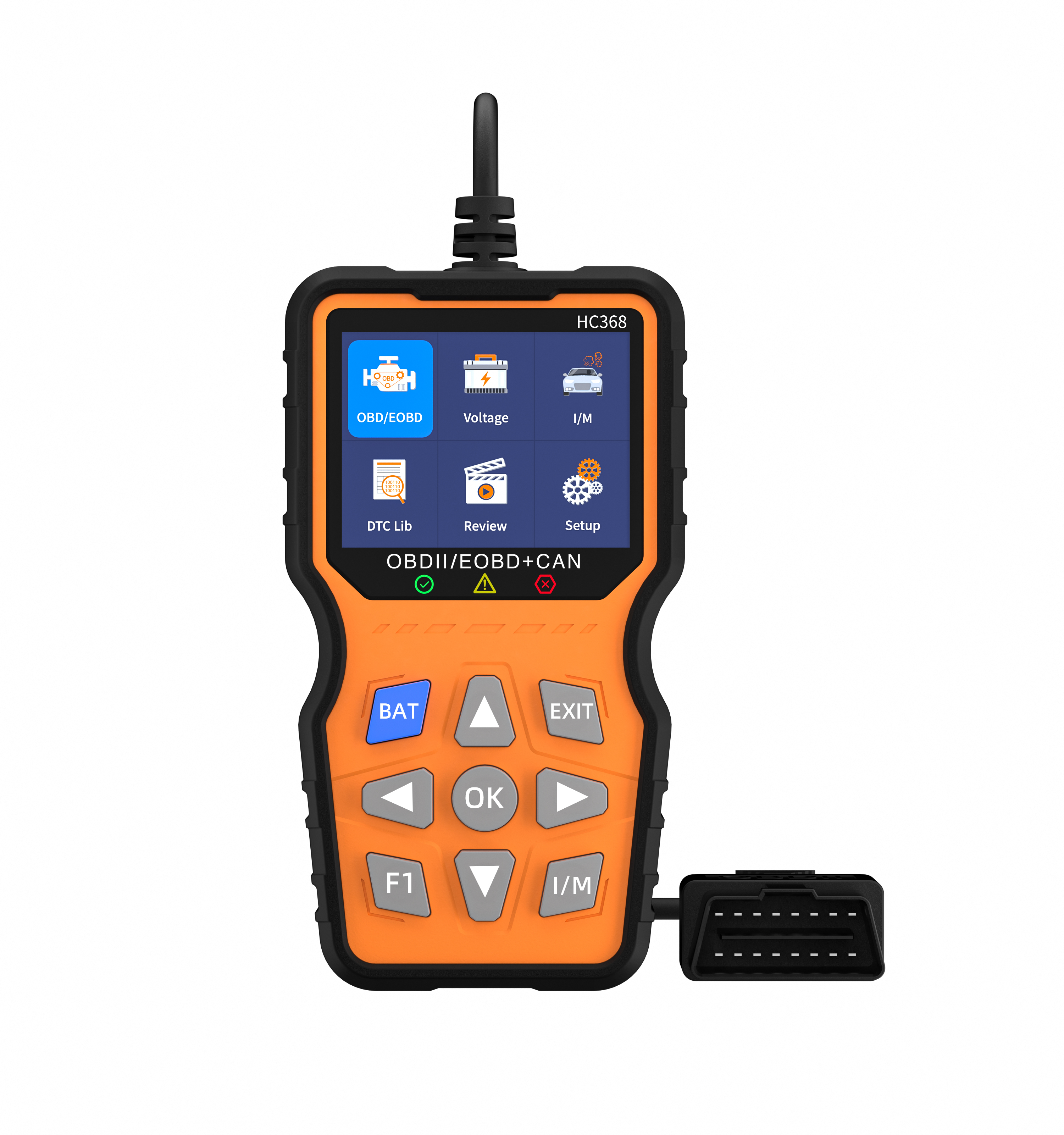 HC368 Pro Engine Fault Code Reader Check Engine Light Diagnostic Scan Tool for OBD Il Fault Detection Battery Performance test