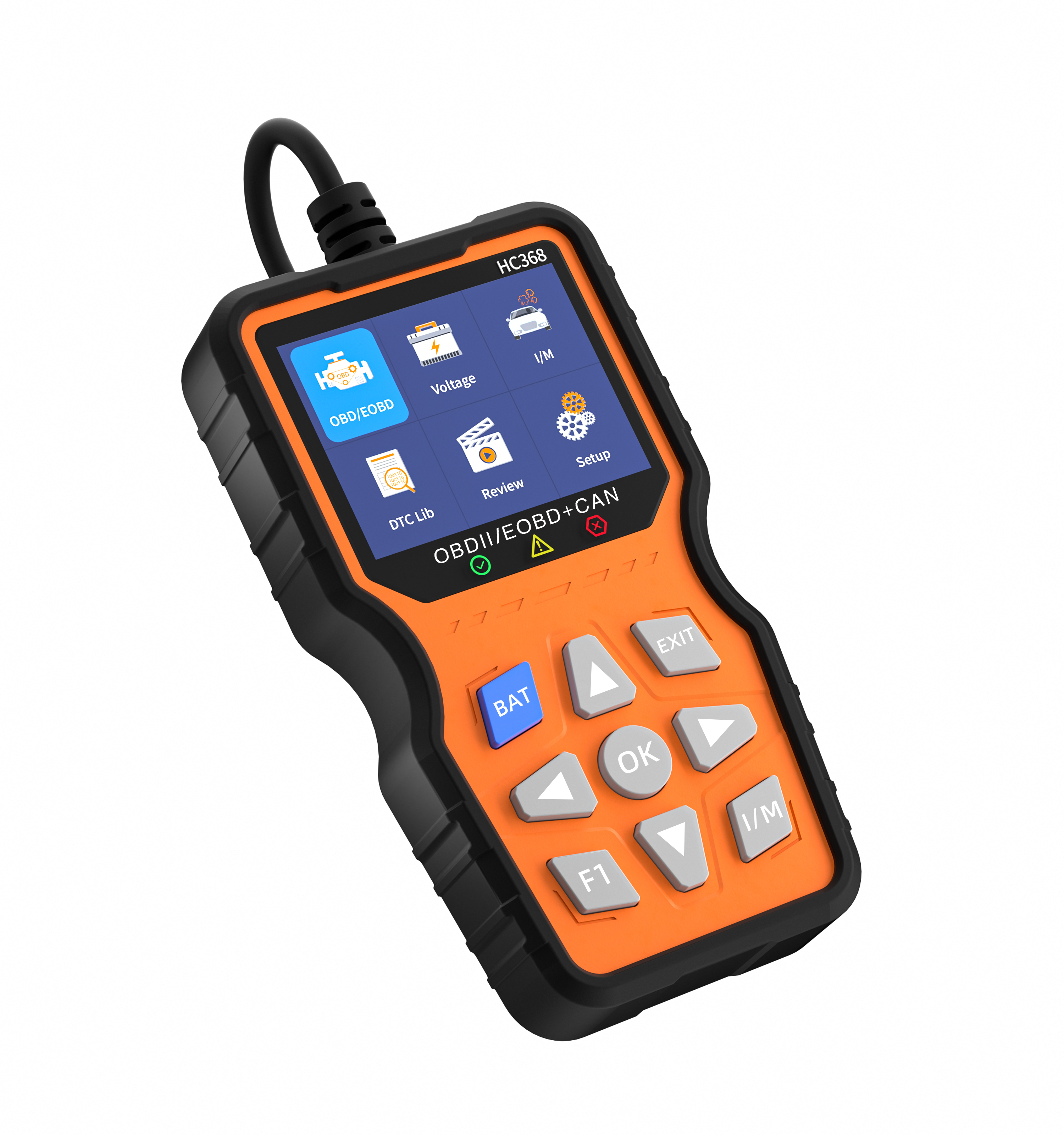 HC368 Pro Engine Fault Code Reader Check Engine Light Diagnostic Scan Tool for OBD Il Fault Detection Battery Performance test